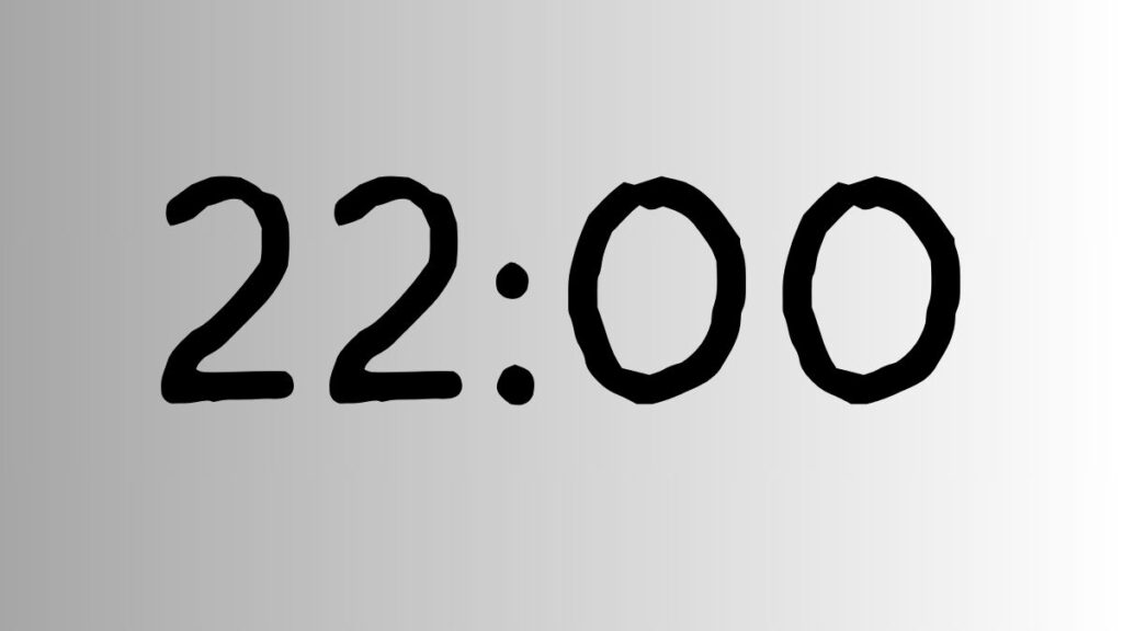 22 minute timer