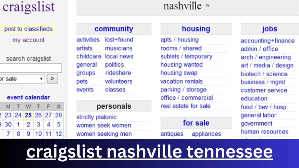 craigslist nashville tennessee