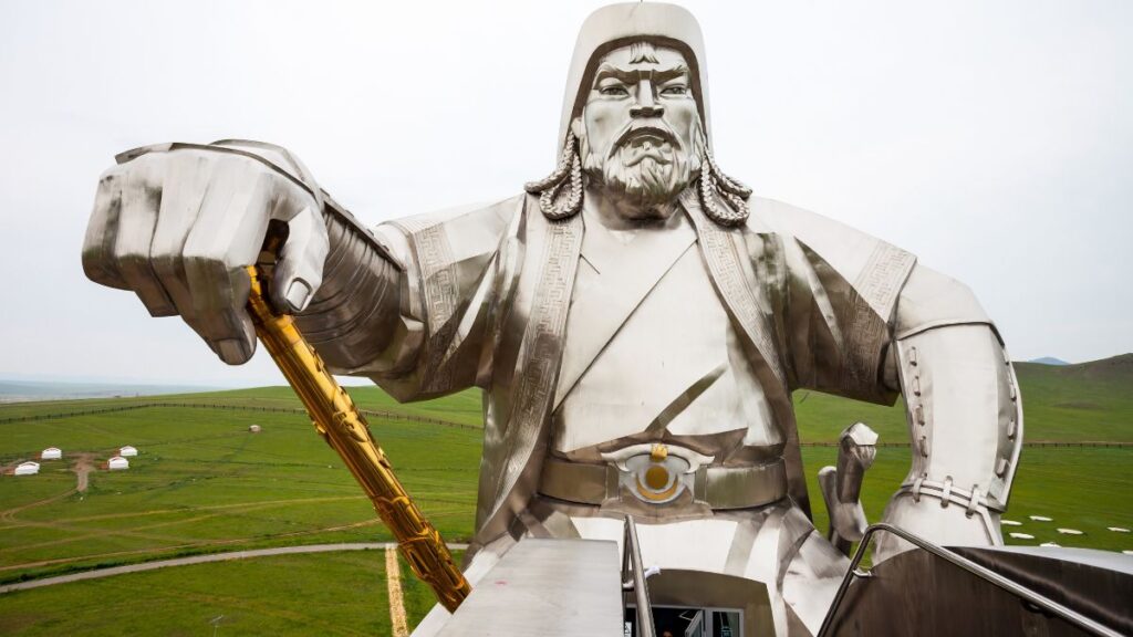 height of genghis khan