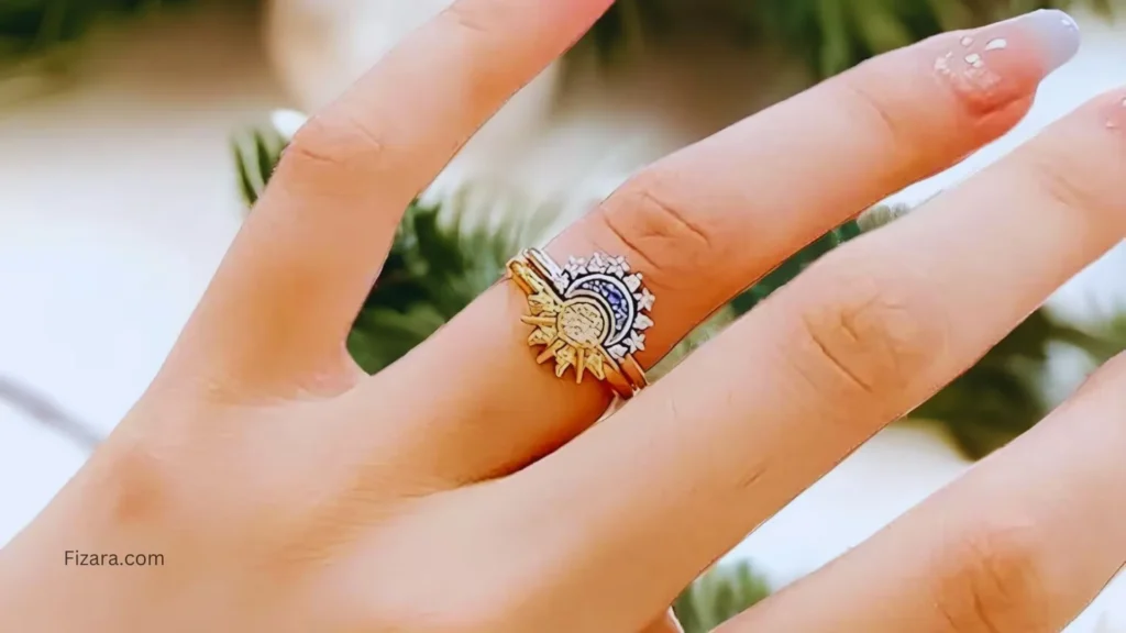 pandora sun and moon ring