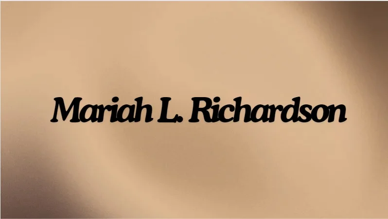 Mariah L. Richardson