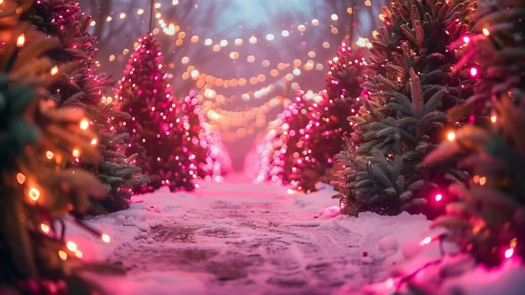 Pink Christmas Trees