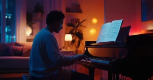 Klaverundervisning online refers to learning piano via digital platforms, usually with live instructors through video conferencing, recorded lessons, or hybrid models that combine both.