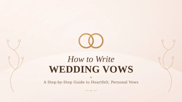 How to write wedding vows – step-by-step guide with rings illustration