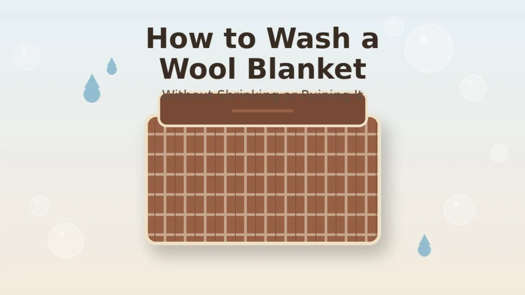 How to Wash a Wool Blanket Without Ruining It