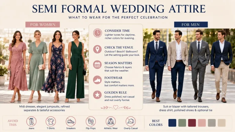 semi formal wedding attire: What to Wear in 2026