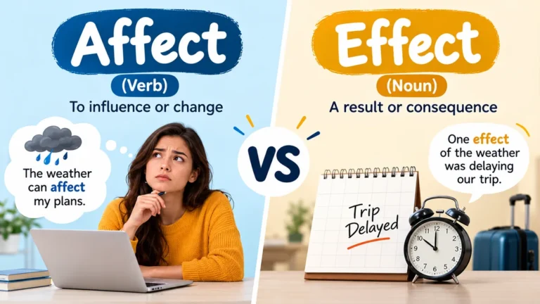 Affect vs Effect: Difference, Rules & Easy Examples