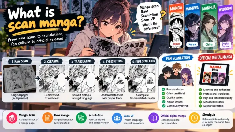scan manga: Meaning, Scanlation & Legal Reading Guide